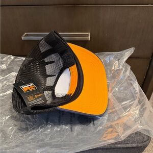 Black and Orange Snapback Cap